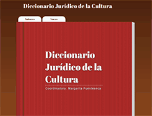 Tablet Screenshot of diccionario-juridico-cultura.com